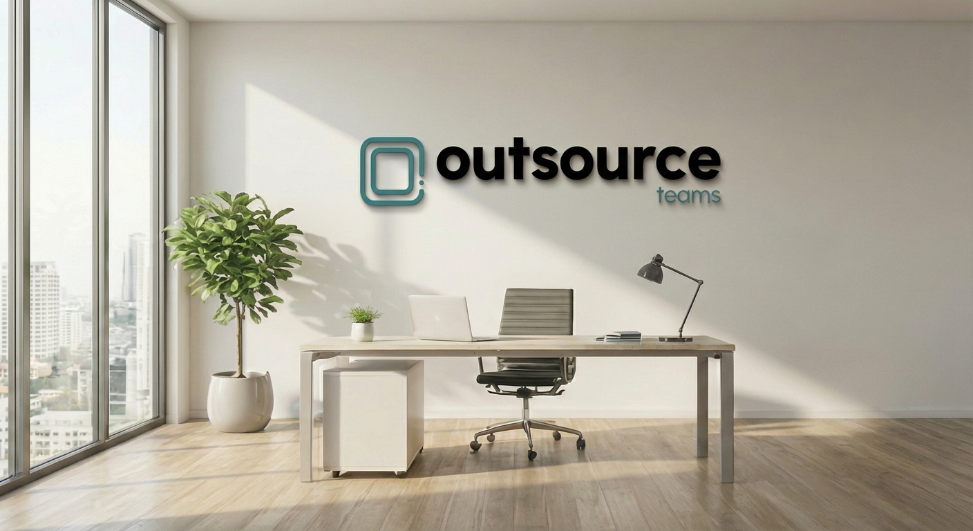 Professional branded background with logo